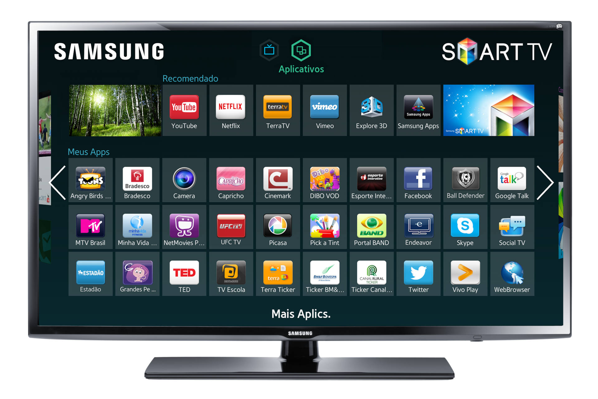 46" Full HD Flat Smart TV H6203 Series 6 Samsung Support BR