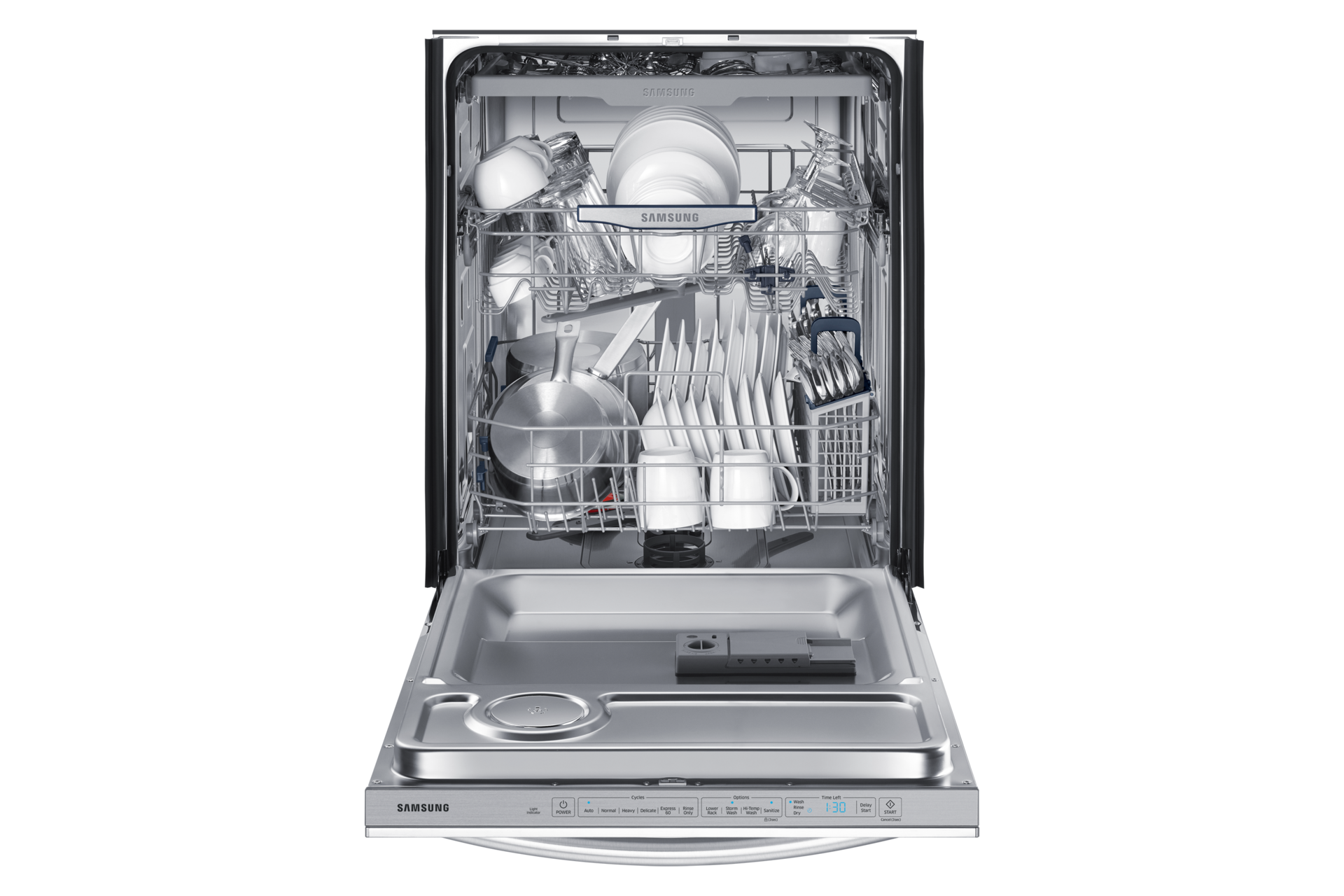 Samsung DW80K7050 Third Rack Dishwasher with StormWash | Samsung CA