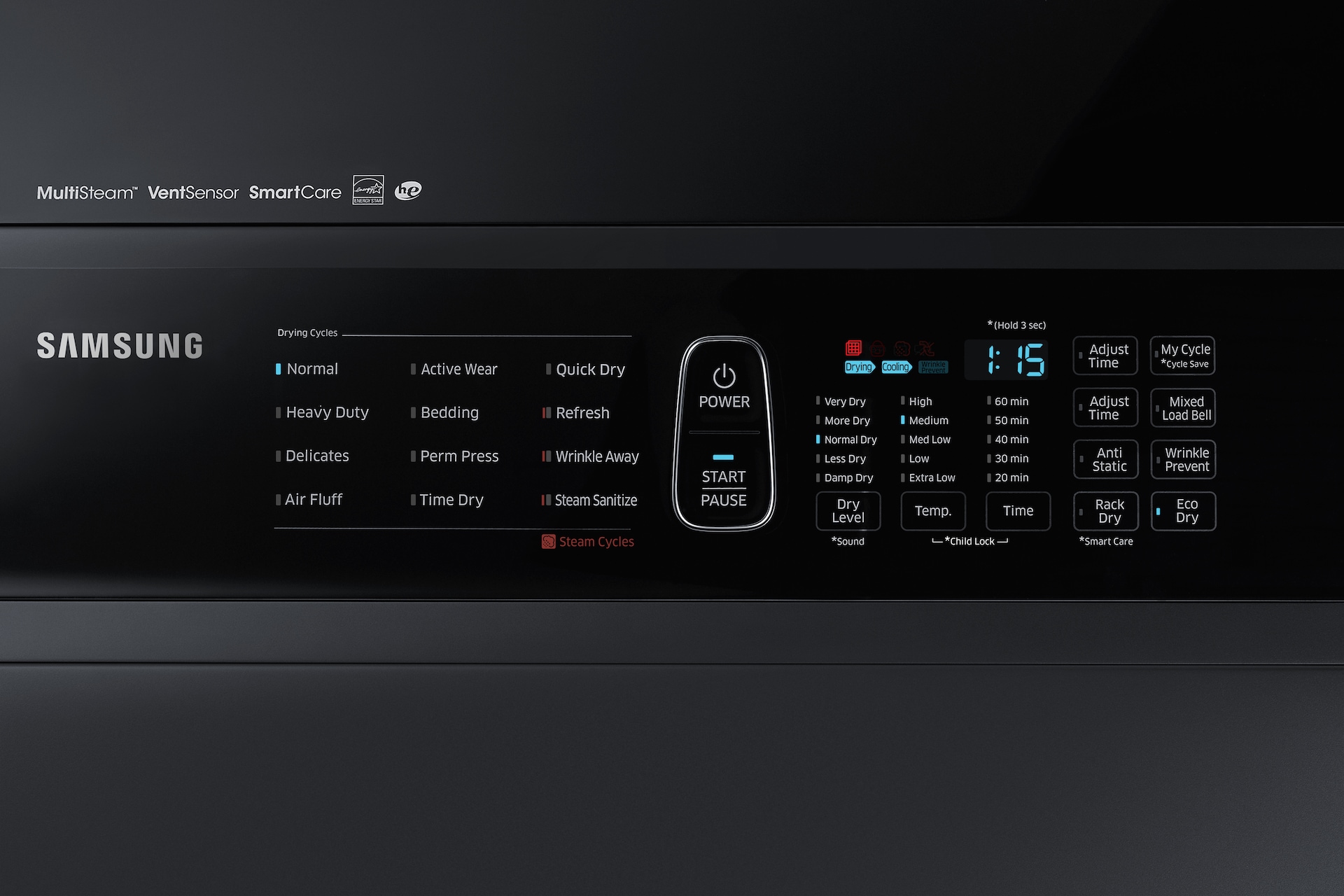 Top View Close Up Black