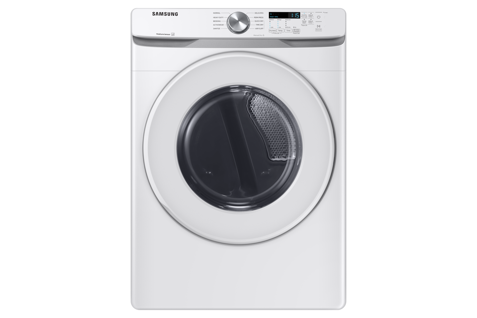 7.5 cu.ft. Electric Dryer with Shallow Depth in White ...