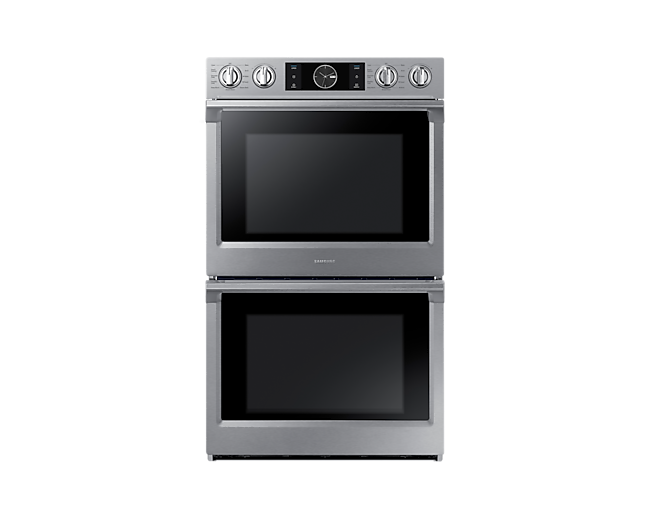 Nv51k7770ds Convection Double Oven Steam Bake Flex Duo 10 2 Cu Ft Aa Samsung Ca - Wall Oven Opening Size