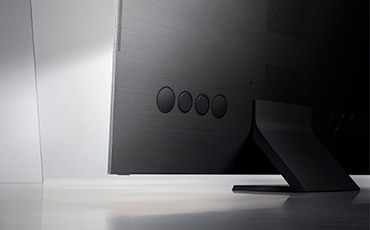 Side view of QLED TV