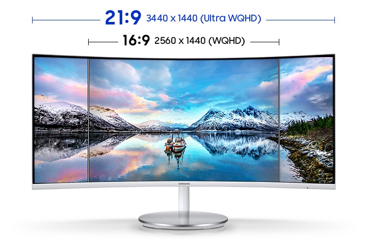 Écran incurvé 34 QLED Samsung Série 7 CJ791 (LC34J791WTMXZN)