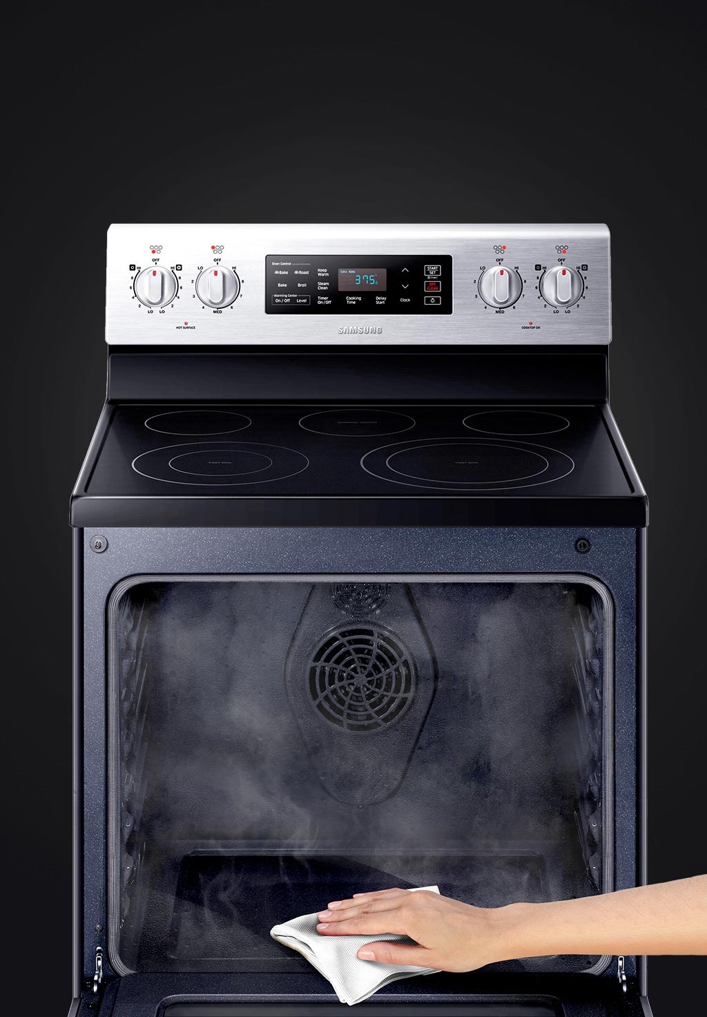 NE59K3321SS/AC Electric Range with Fan convection, 5.9. cu. Ft