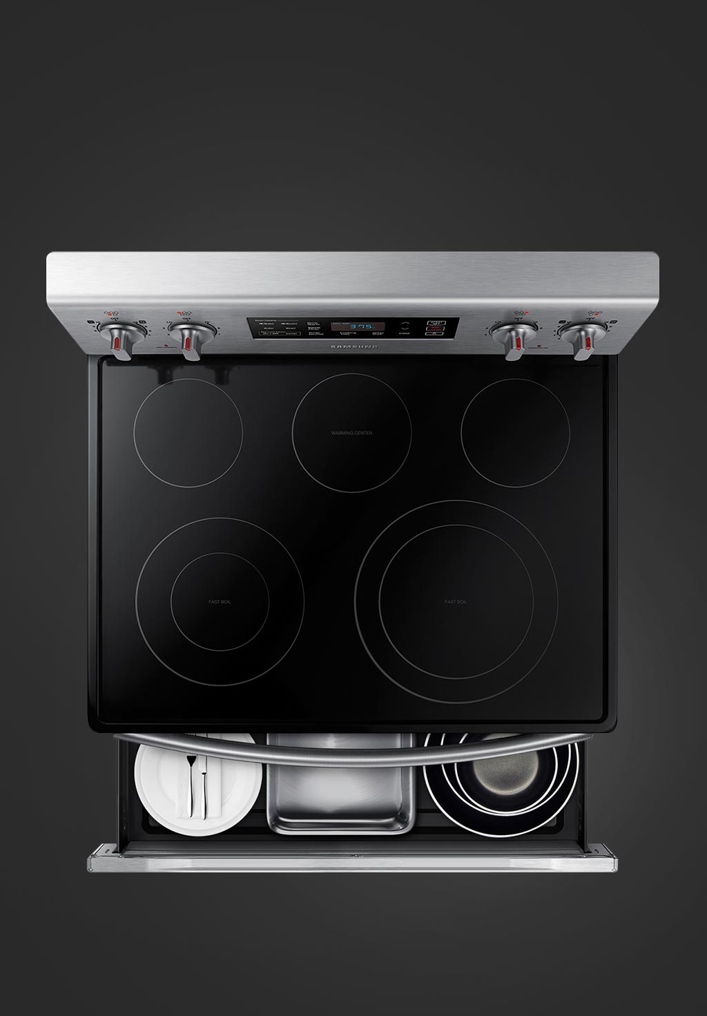 NE59K3321SS/AC Electric Range with Fan convection, 5.9. cu. Ft