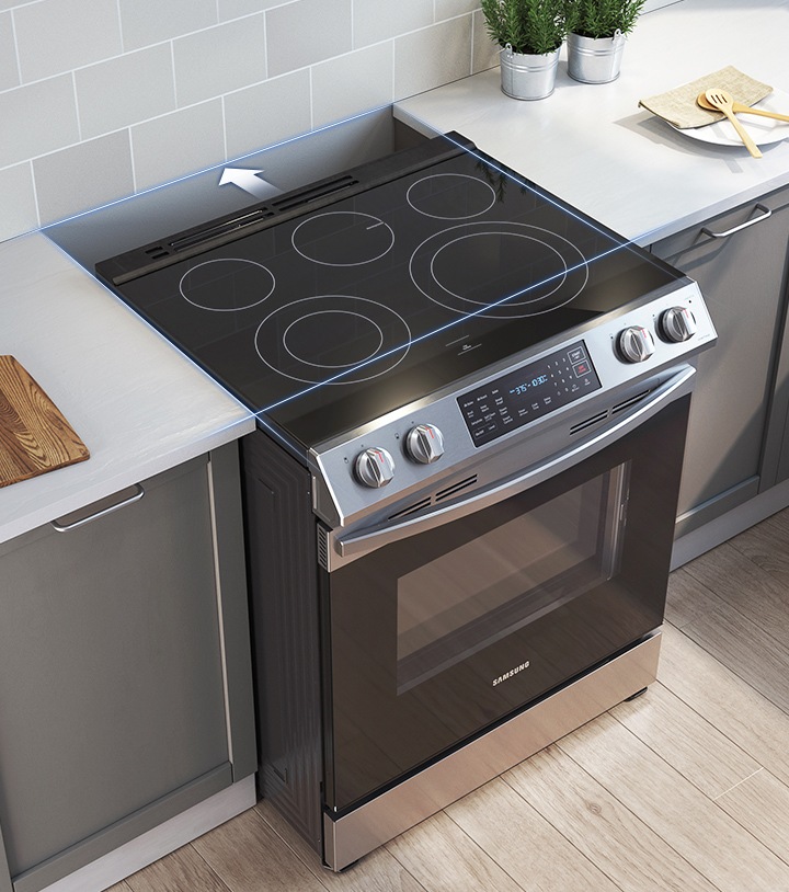 6.3 cu. ft. Electric Range with Slidein Design in Stainless Steel