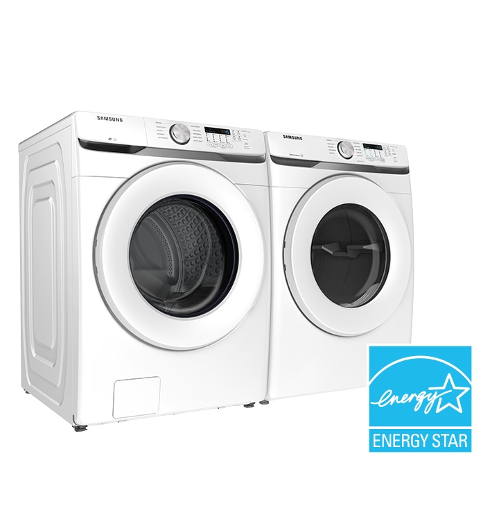 Electric Dryer with Shallow Depth in White DVE45T6005W