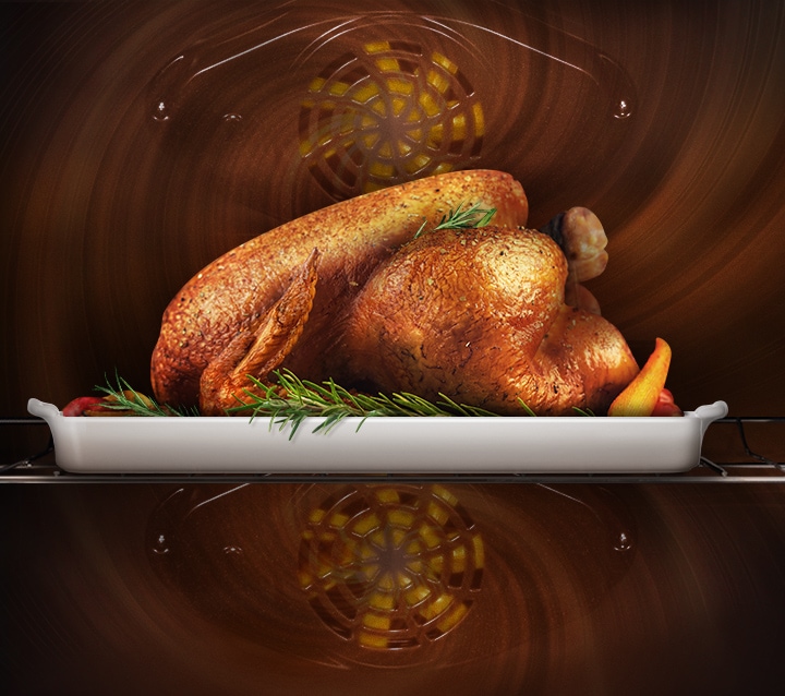Even and thorough oven cooking or baking
