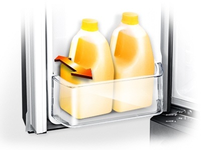 Store gallons of milk in your door