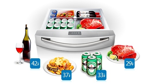 The refrigerator within the refrigerator.