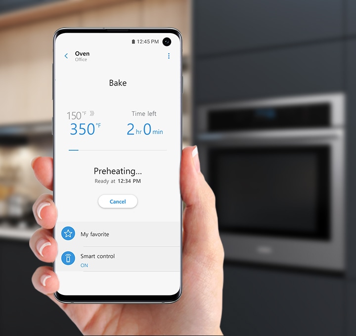 Monitor and control the oven from anywhere.