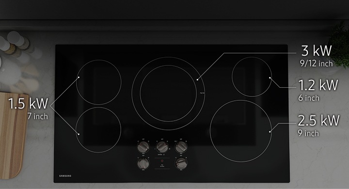 Samsung 36 electric deals cooktop