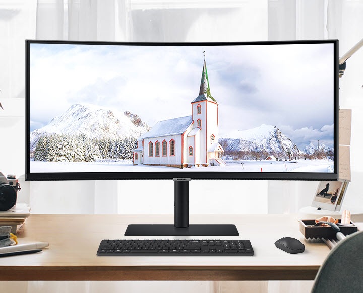 Monitor Samsung S65U, 34, 100Hz, VA 1000R, 3440x1440, 5ms, Display Port,  HDMI, FreeSync - Deffo Argentina