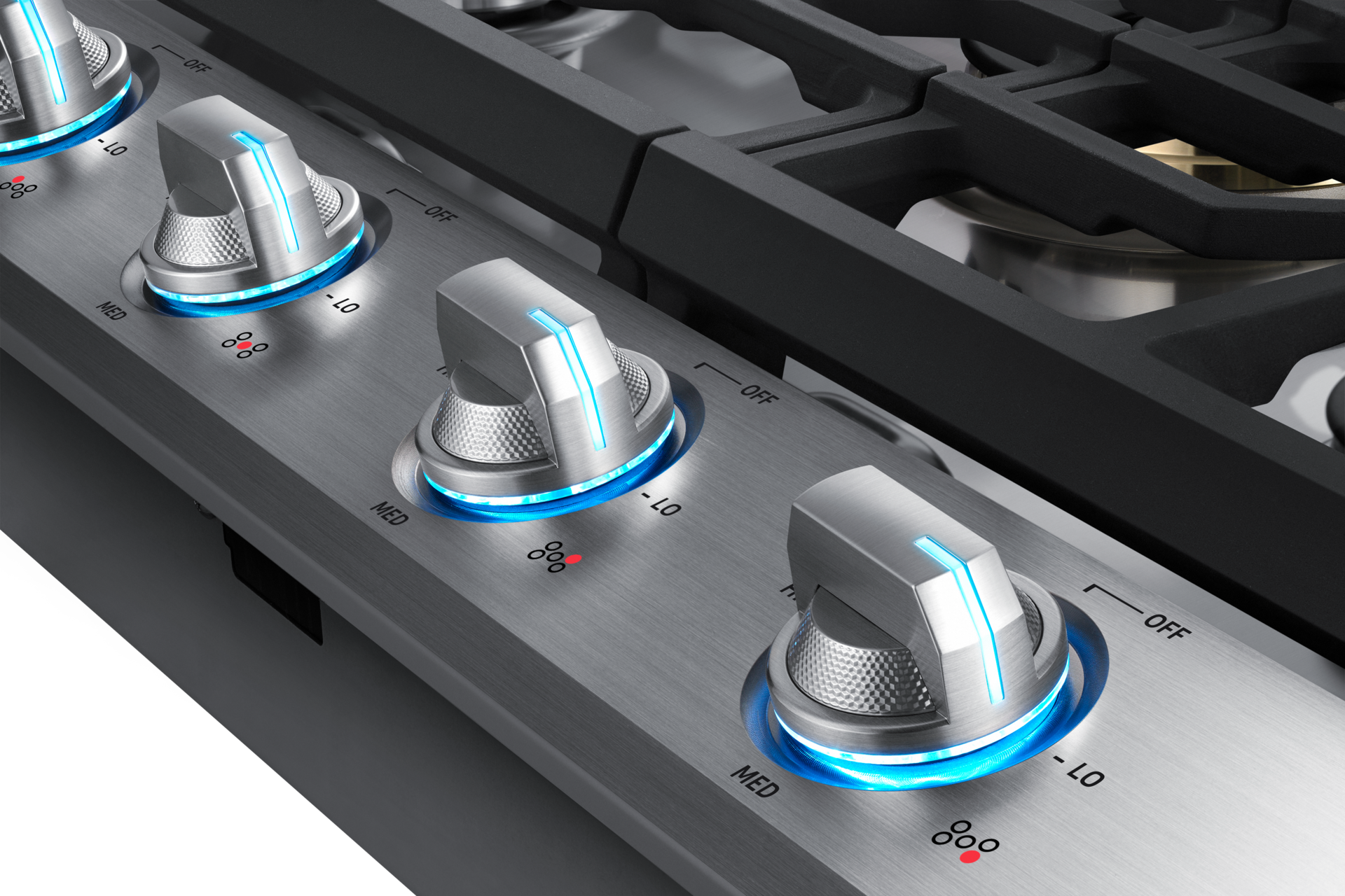 illuminated-knob silver