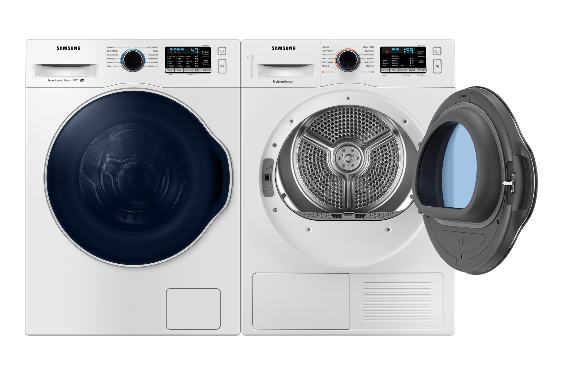 front-pair-door-open white