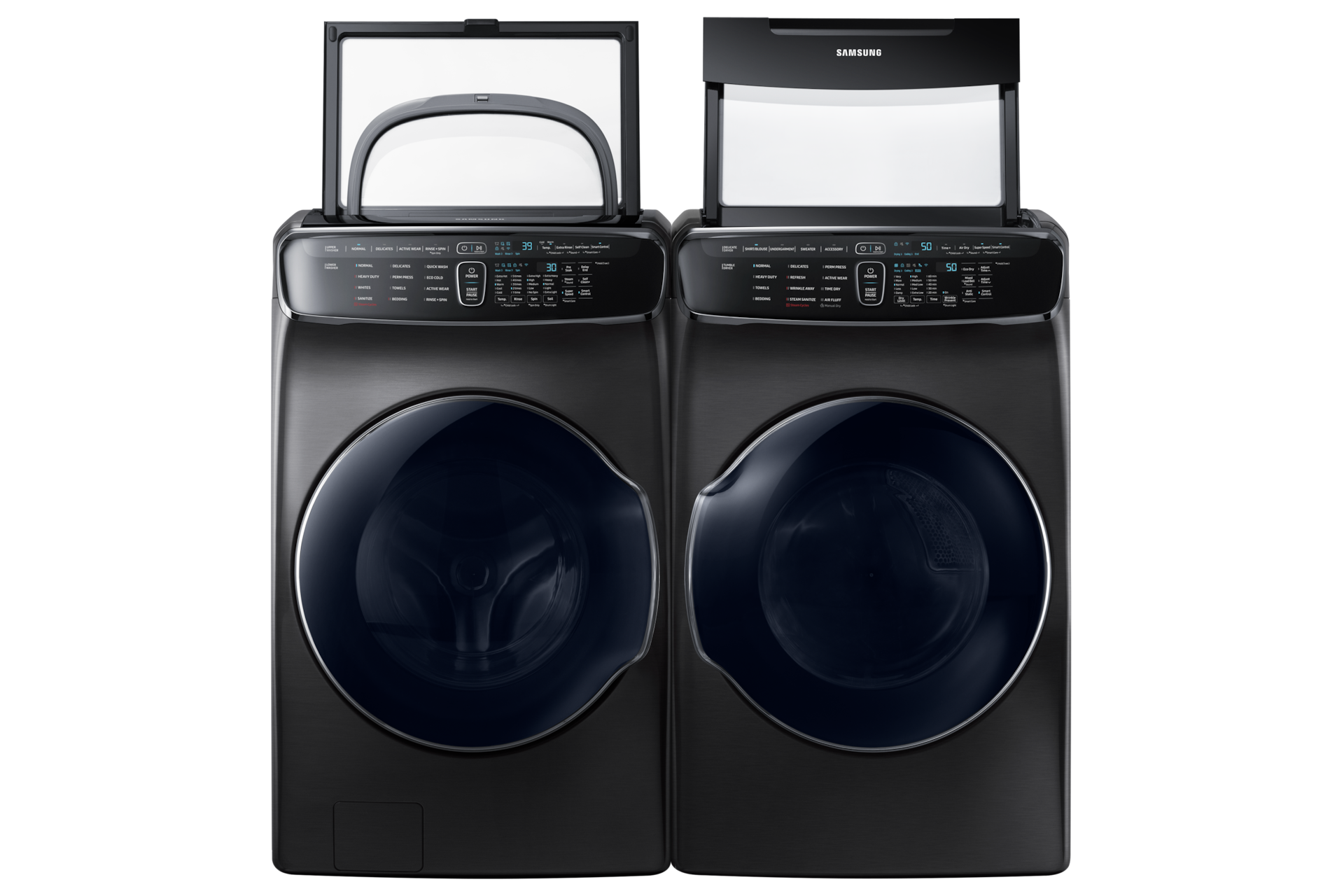 Front Pair Open Black