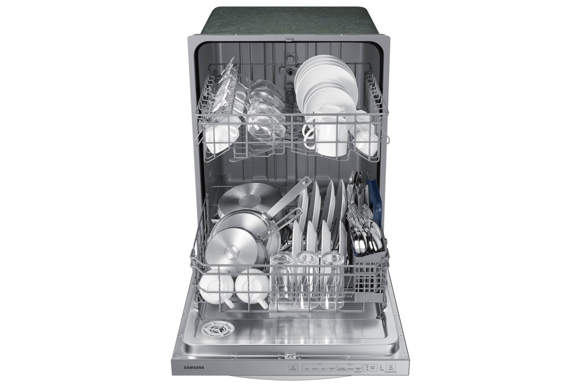 top-perspective silver