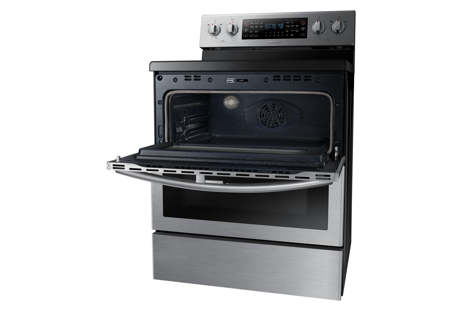 Double Door Full Open Silver