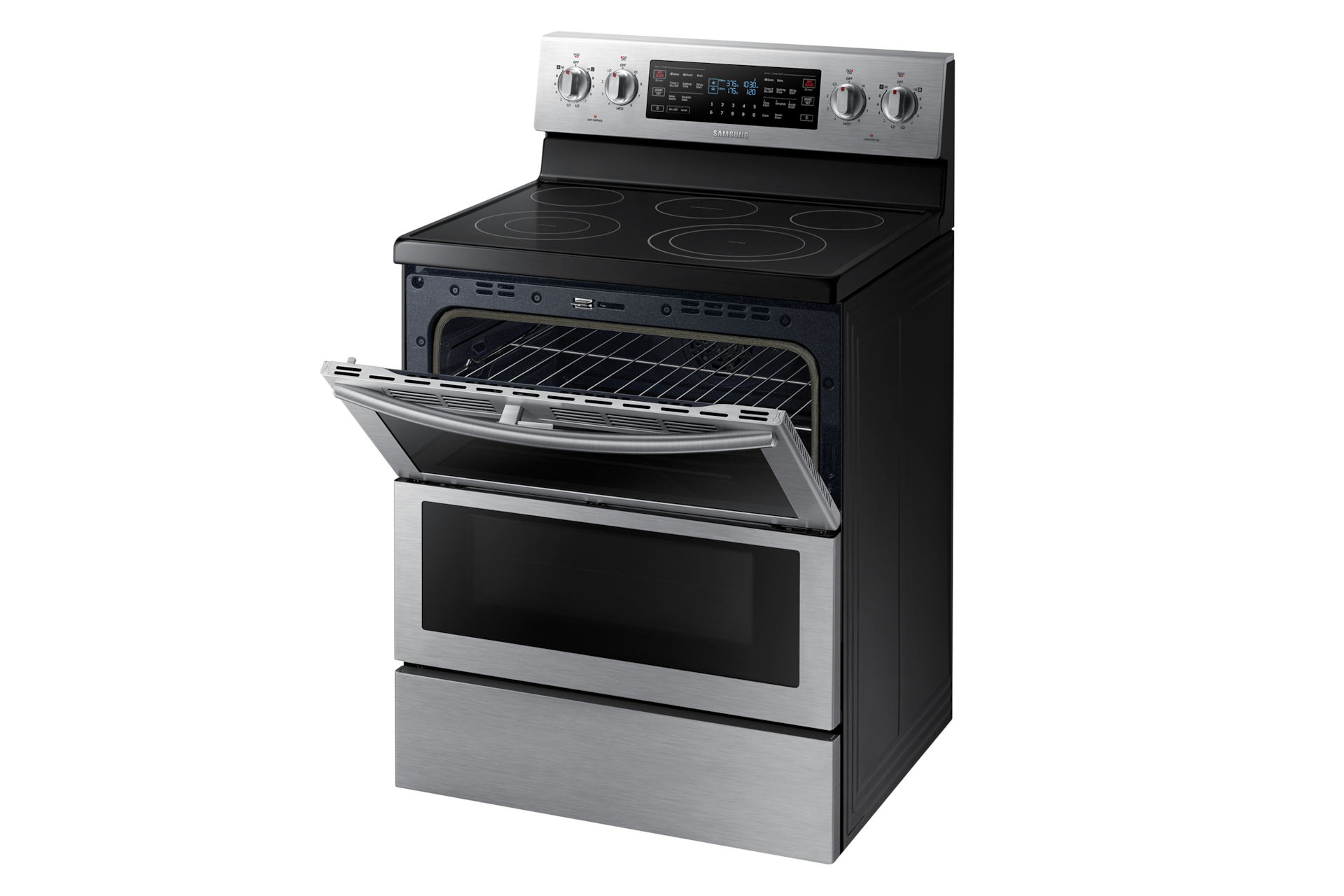 Double Door Half Open Silver