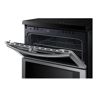 Double Door Half Open Silver