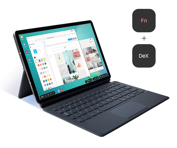  Clavier  avec tui support  rabat rigide Galaxy  Tab  S6  