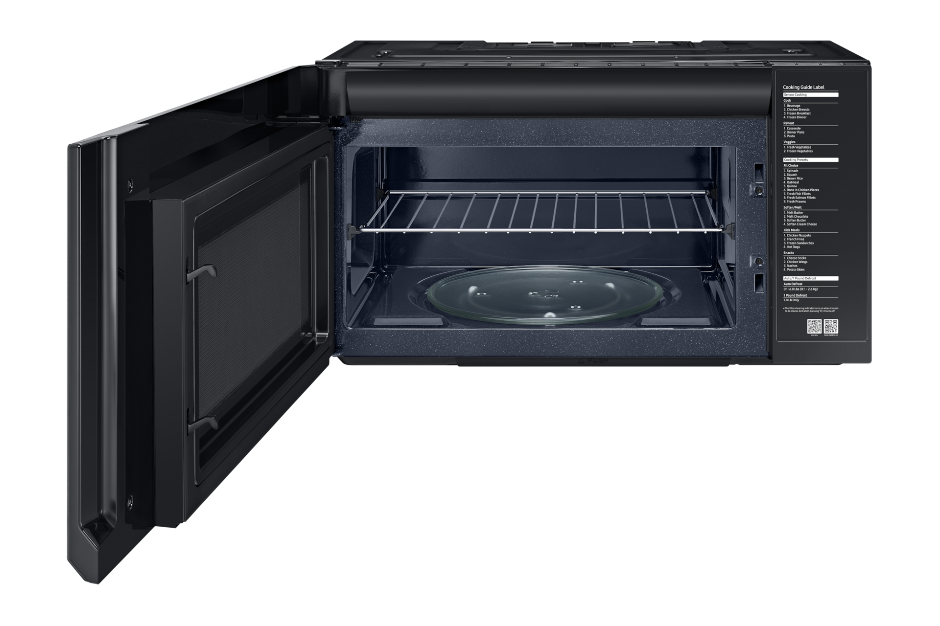 front-open-rack black