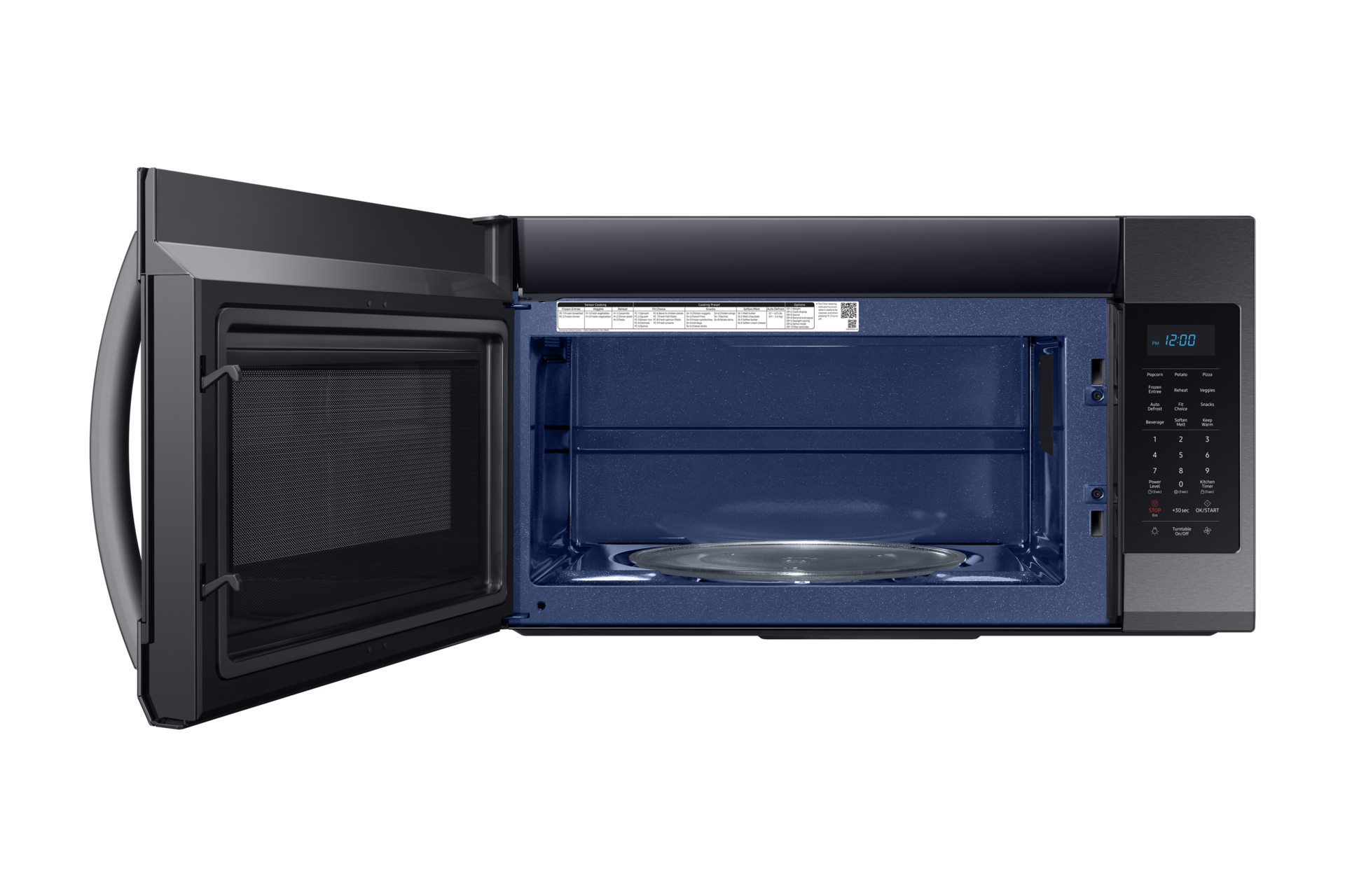 front-open ebony black