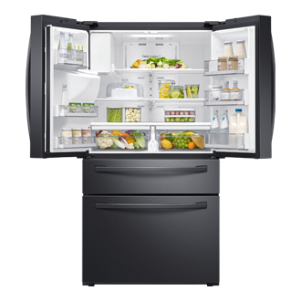 front-open-with-food black