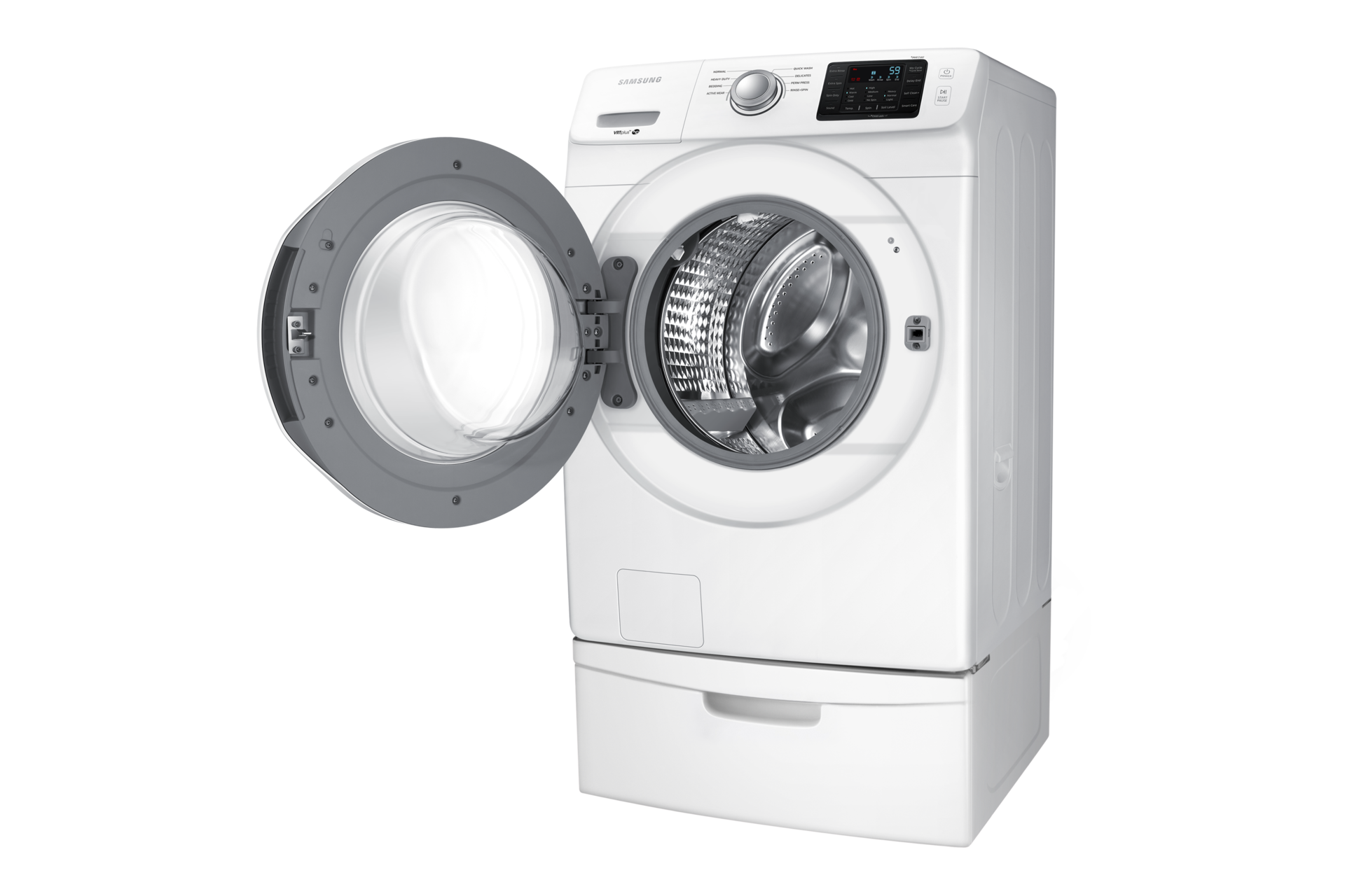 WF45M5100AW Laveuse à chargement frontal avec 5,2 pi³ de capacité
