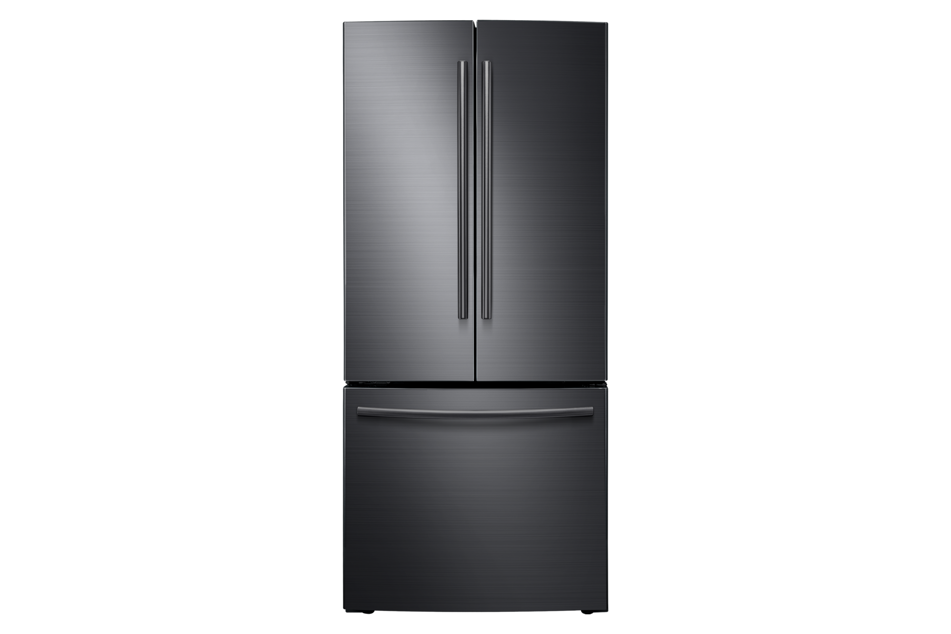 Rf220nctasg Black Stainless French Door Refrigerator With Digital Inverter Compressor 21 6 Cu Ft Samsung Ca