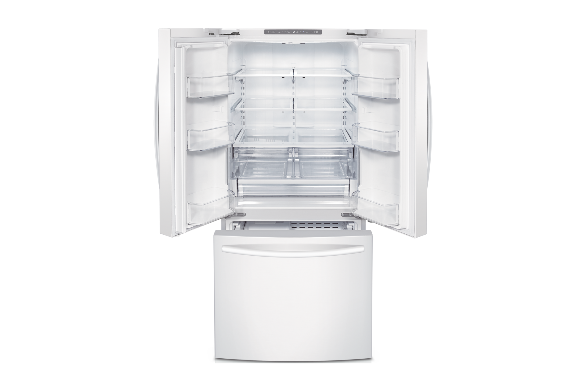 RF220NCTAWW French Door Refrigerator with Digital Inverter Technology