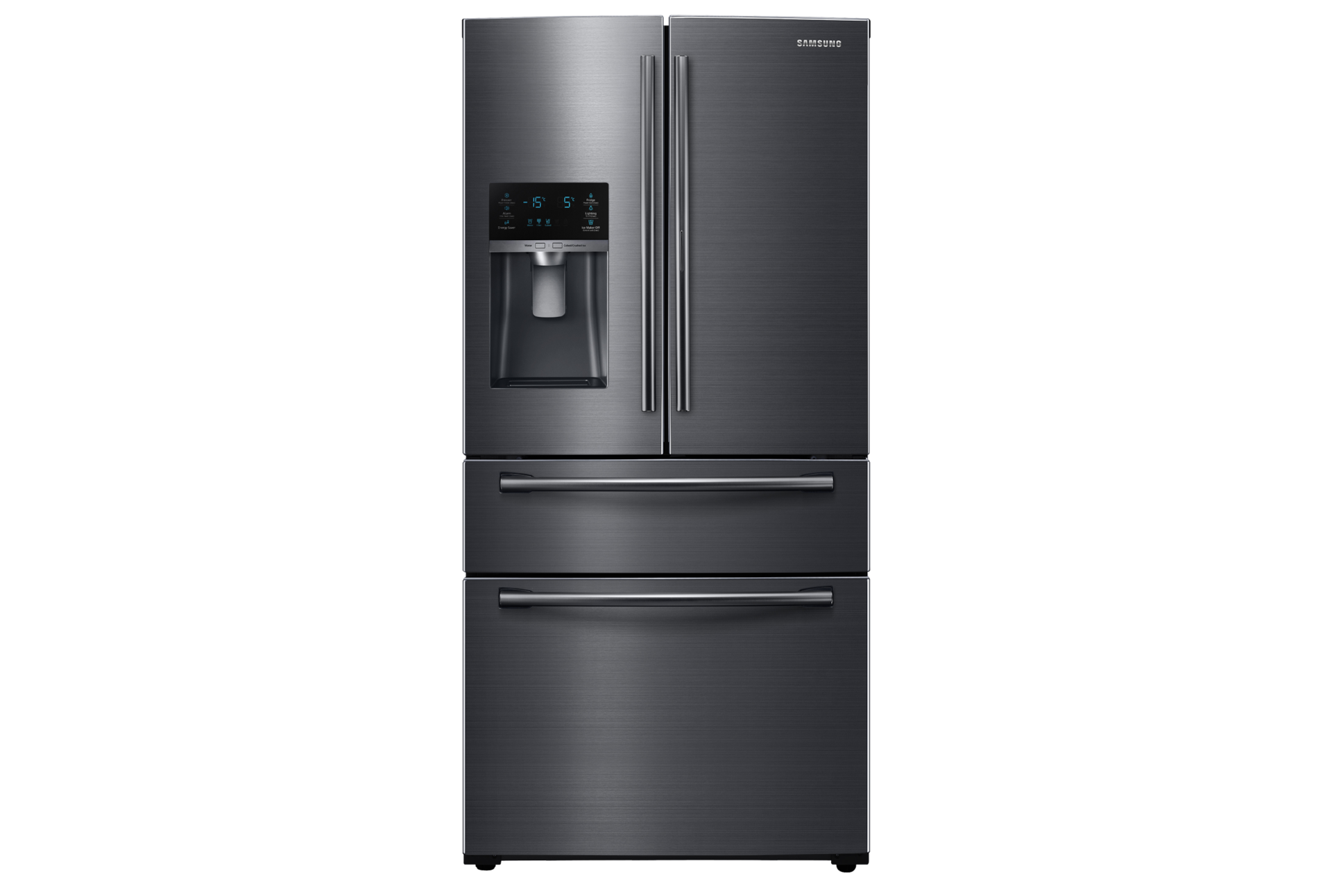 RF25HMEDBSG Black Stainless French Door Refrigerator with Twin Cooling