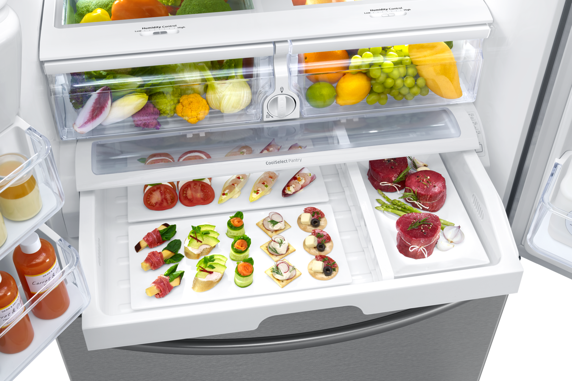 Samsung RF265BEAESR French Door with Family Hub, 24.2 cu. ft Samsung CA