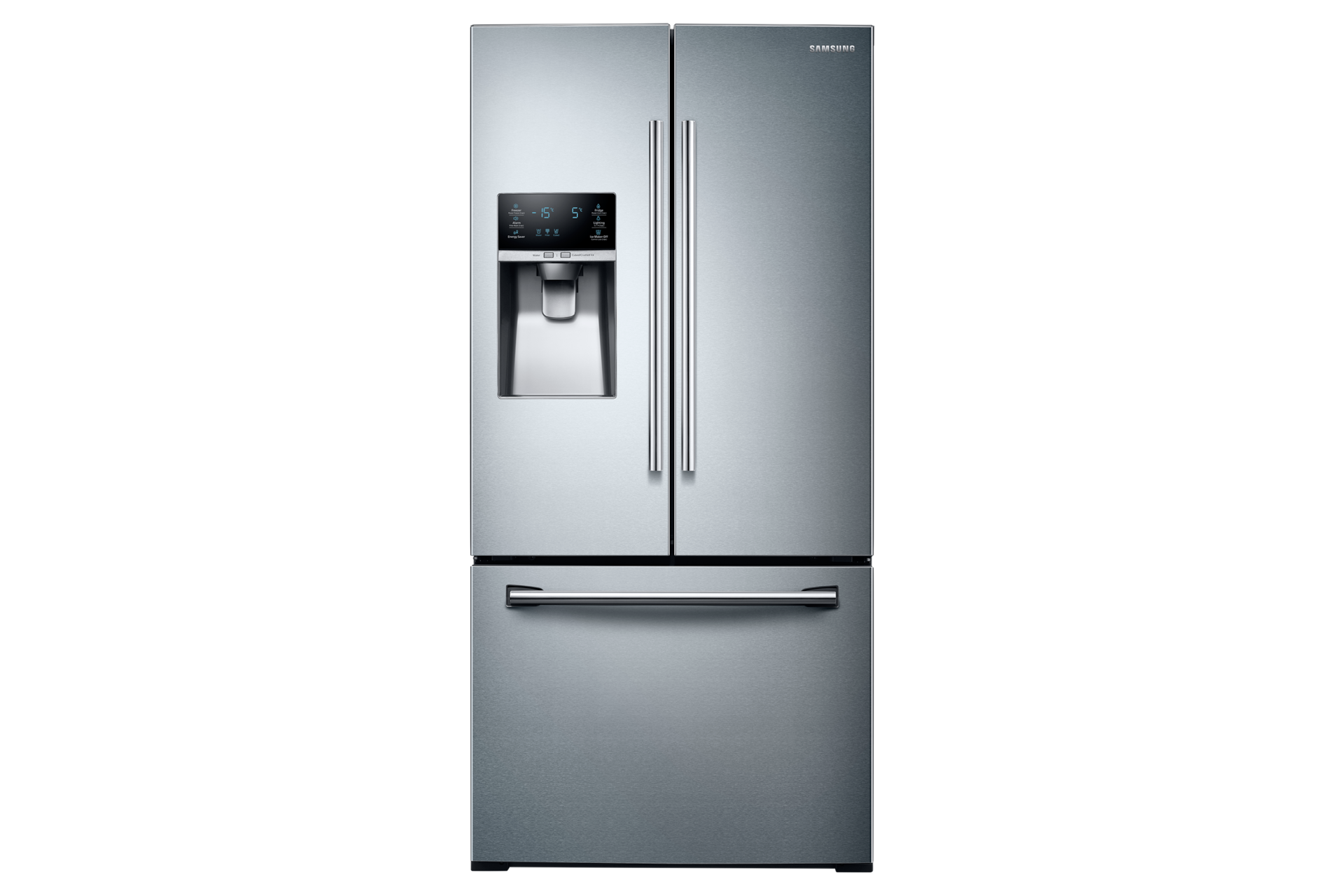 Samsung 27 8 Cu Ft Food Showcase 4 Door French Door Refrigerator In Fingerprint Resistant Black Stainless Rf28r7351sg The Home Depot