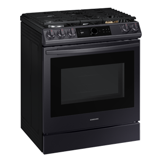 Samsung NE63T8711SG 30 Inch Slide-In Electric Smart Range with 5 Elements,  6.3 cu. ft. Convection+ Oven, 3,600W Express Boil, Self Clean, Storage