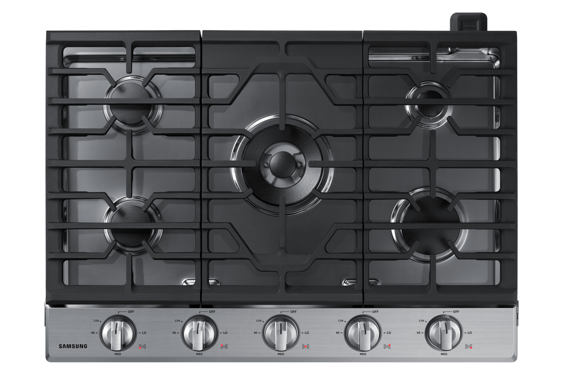 Image of Samsung 30  Smart Gas Cooktop with Illuminated Knobs
