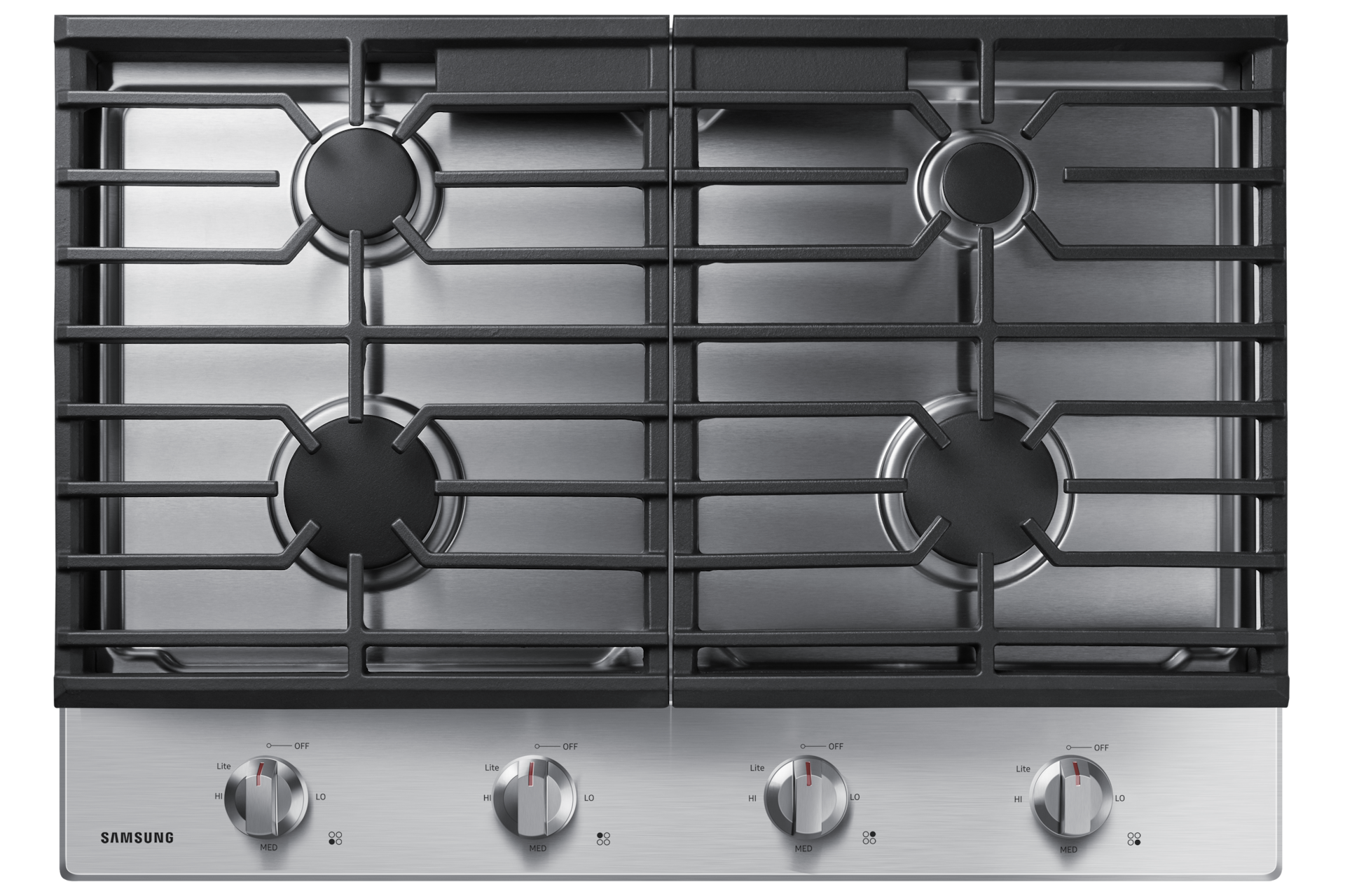 Image of Samsung 30  4-Burner Gas Cooktop with Knob Controls
