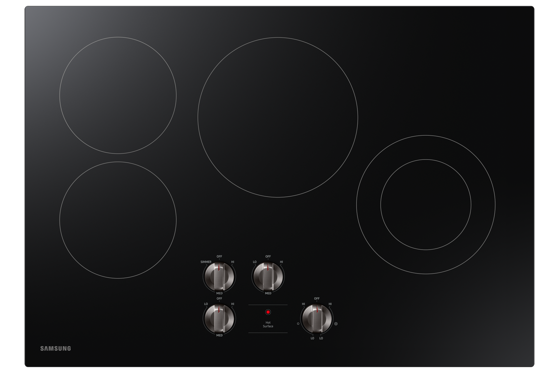Image of Samsung 30  4-Element Electric Cooktop with Knob Controls
