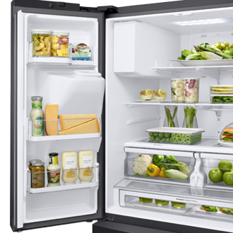 new-ice-maker-ice-max--l-door-bins-flip-up-shelf-lighting black