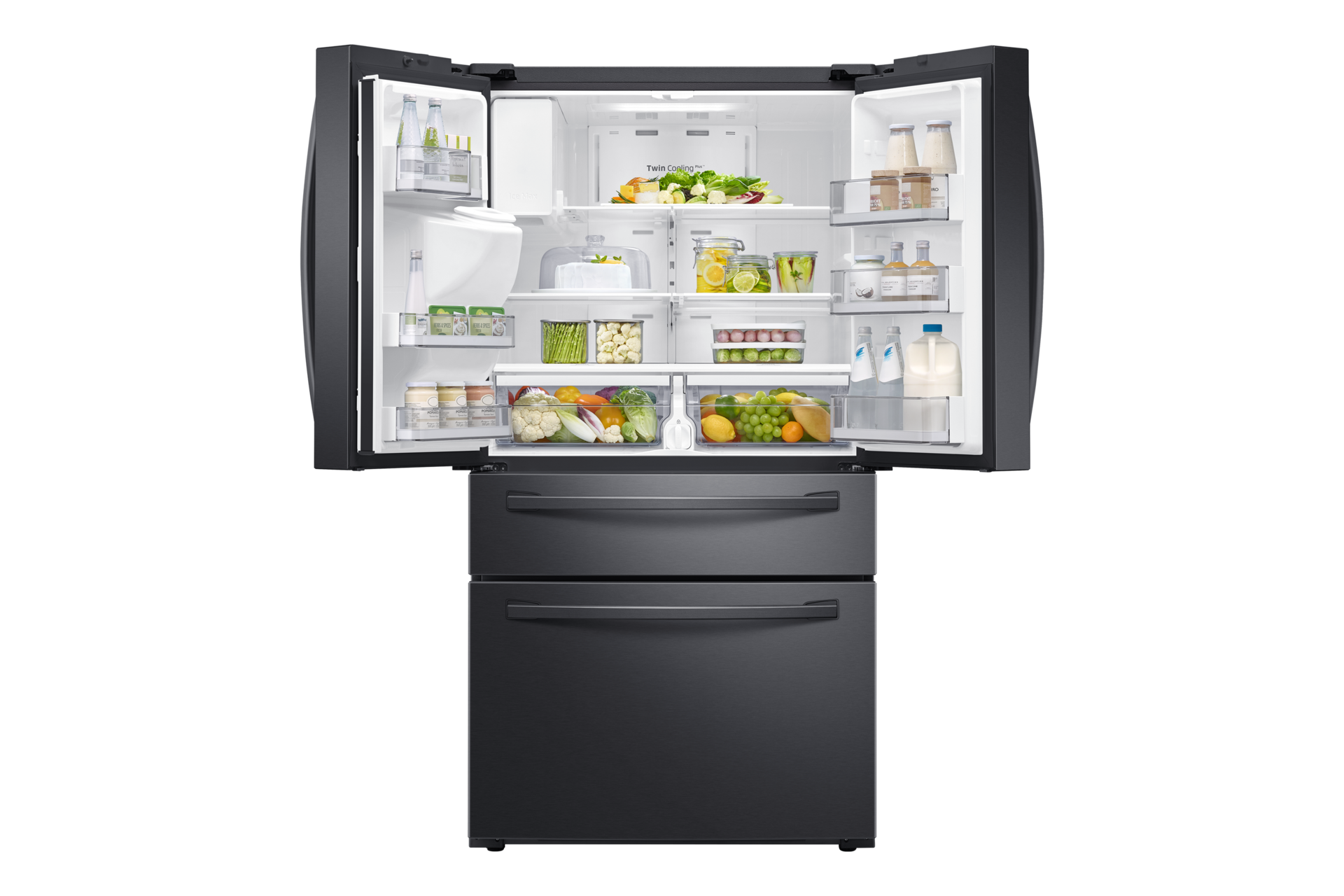 front-open-with-food black