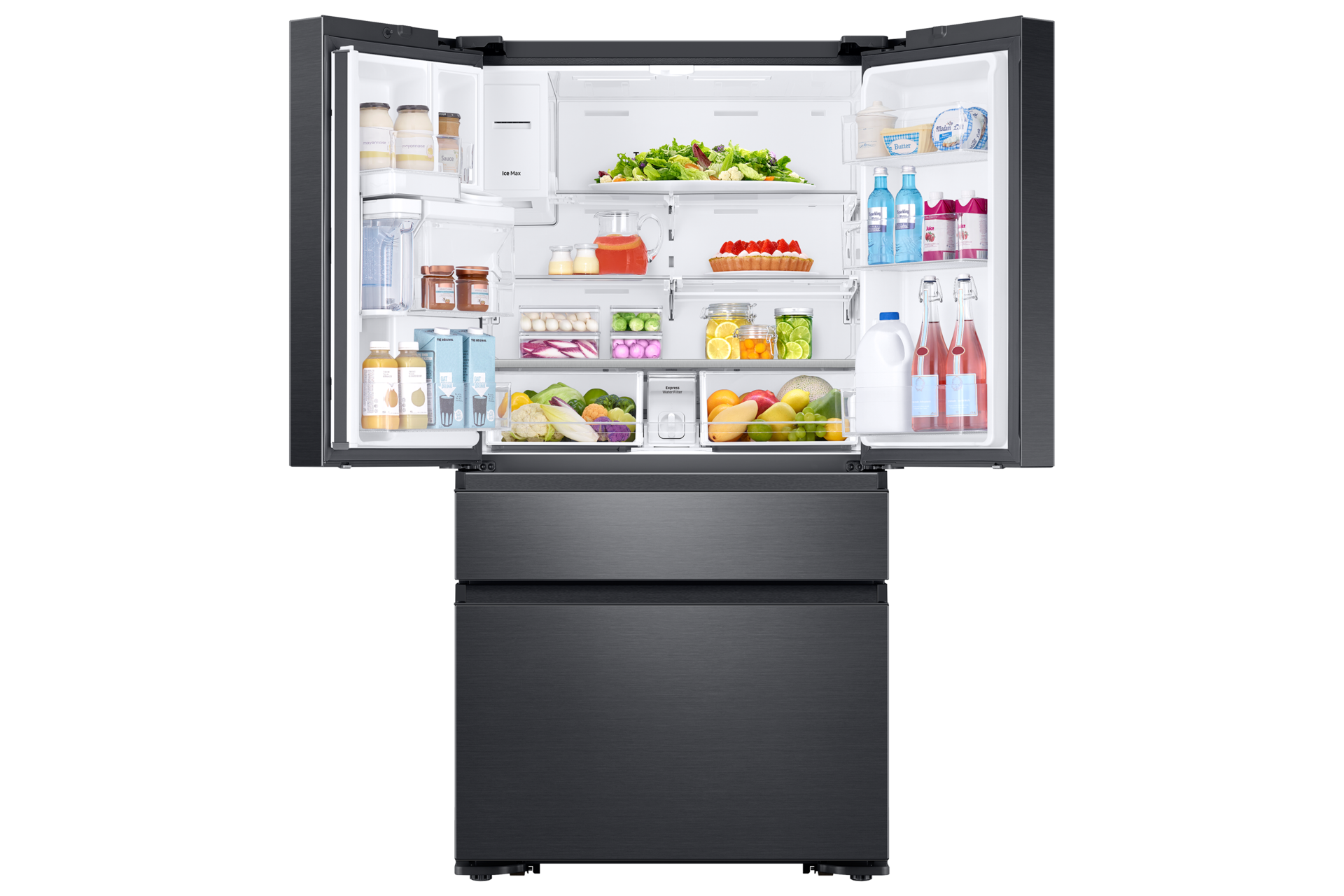 front-open-with-food black