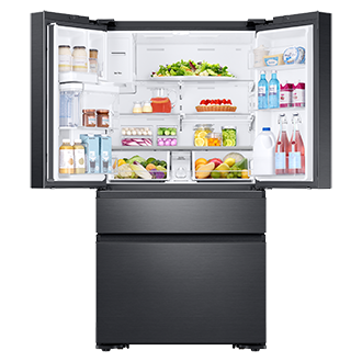 front-open-with-food black