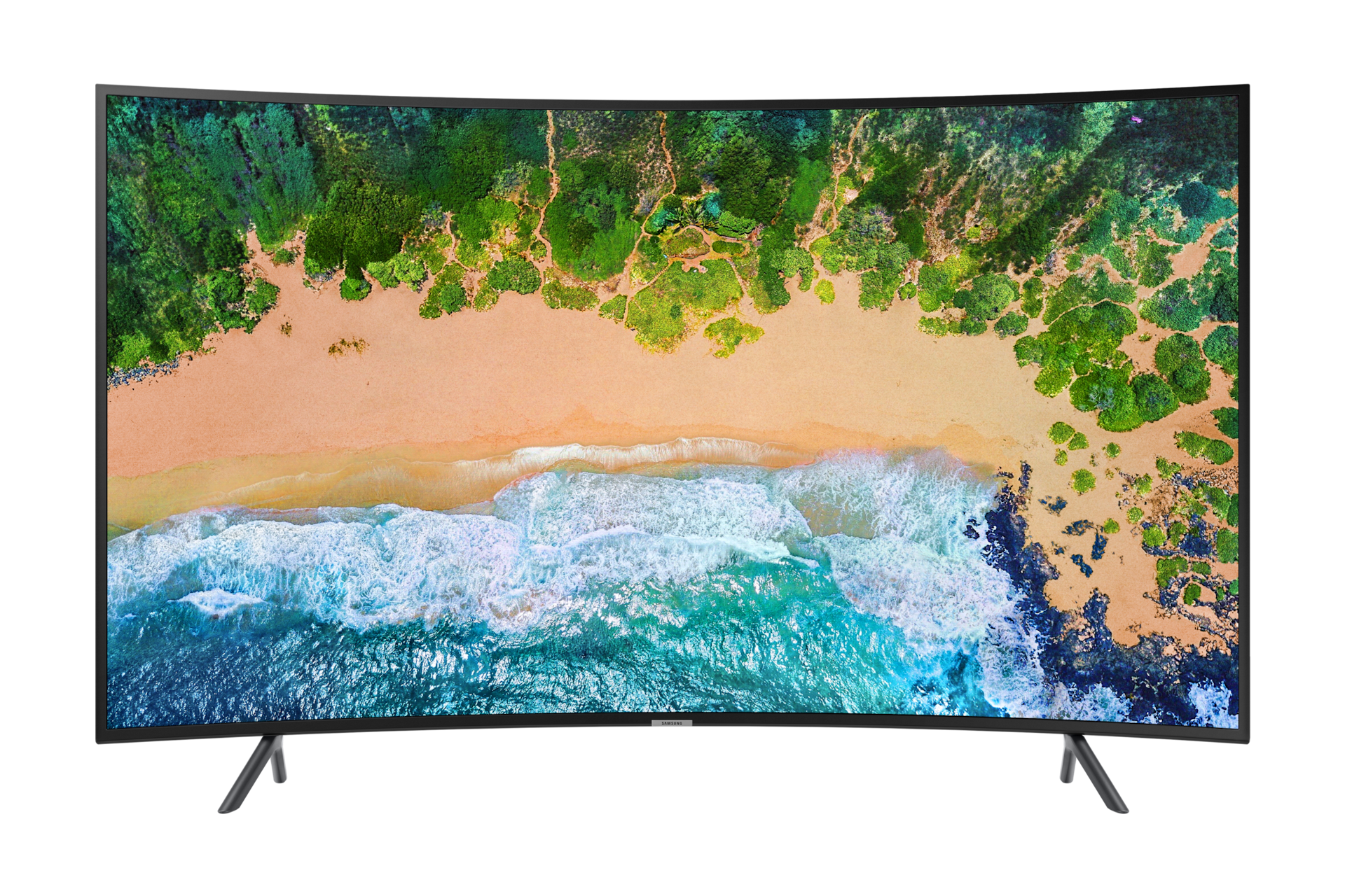 SAMSUNG 65 Class 4K Ultra HD (2160P) Curved HDR Smart LED TV UN65RU7300  (2019 Model) 