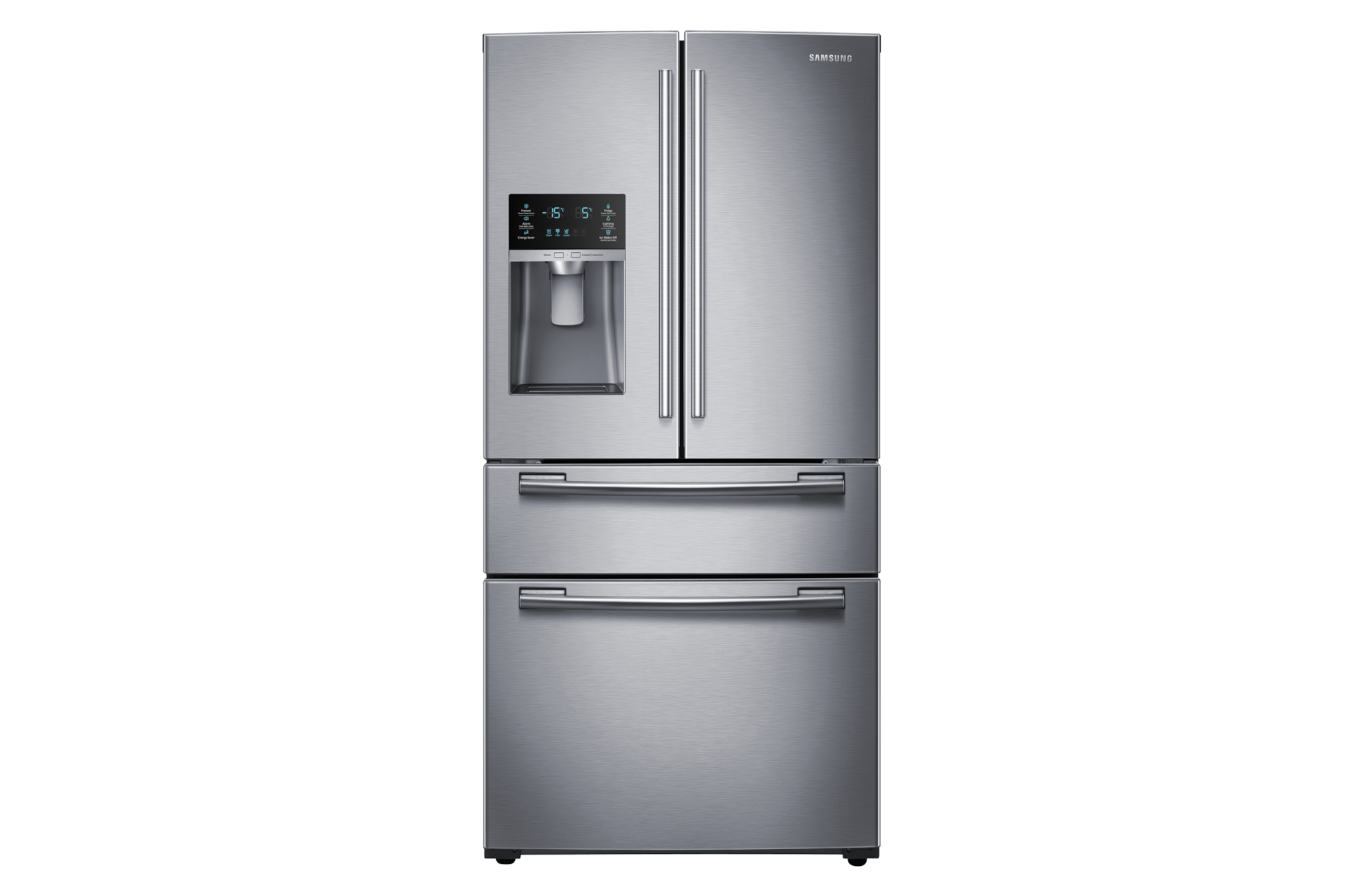 Rf25hmedbsr French Door Refrigerator With Twin Cooling Plus 25 Cuft Samsung Ca