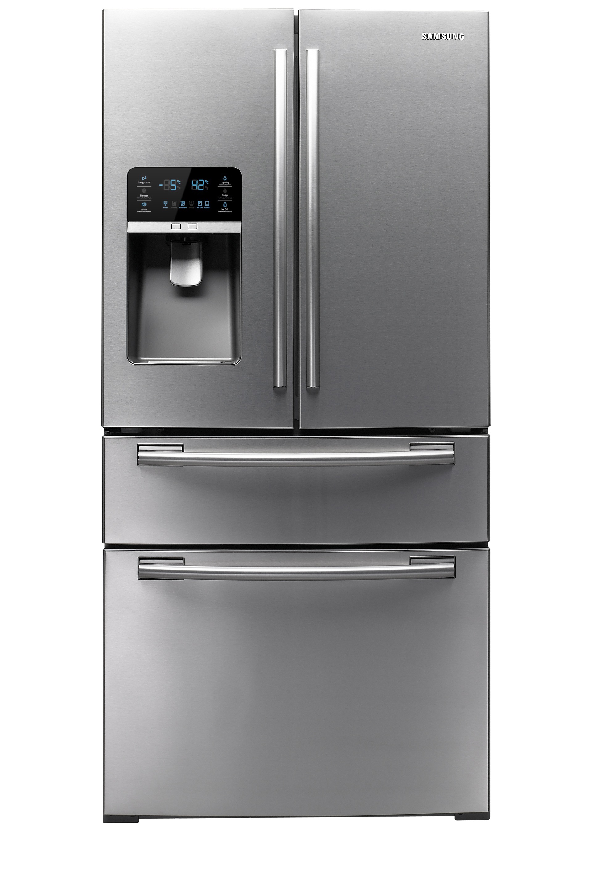 Samsung 28 Cu Ft 4 Door Flex French Door Refrigerator In Stainless Steel Rf28k9380sr The Home Depot