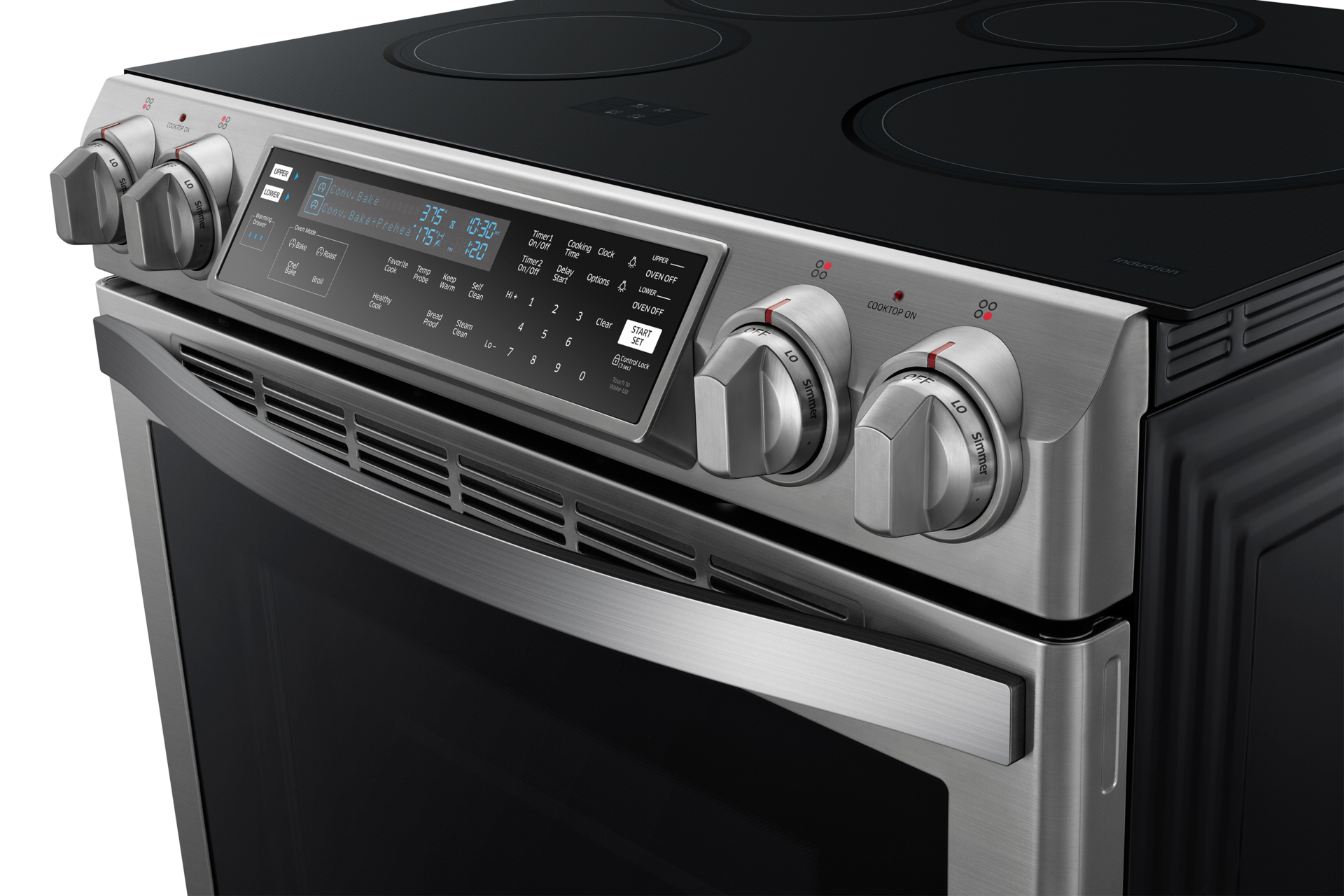 NE58H9970WS Cuisinière à induction de 5,8 pi³ avec technologie