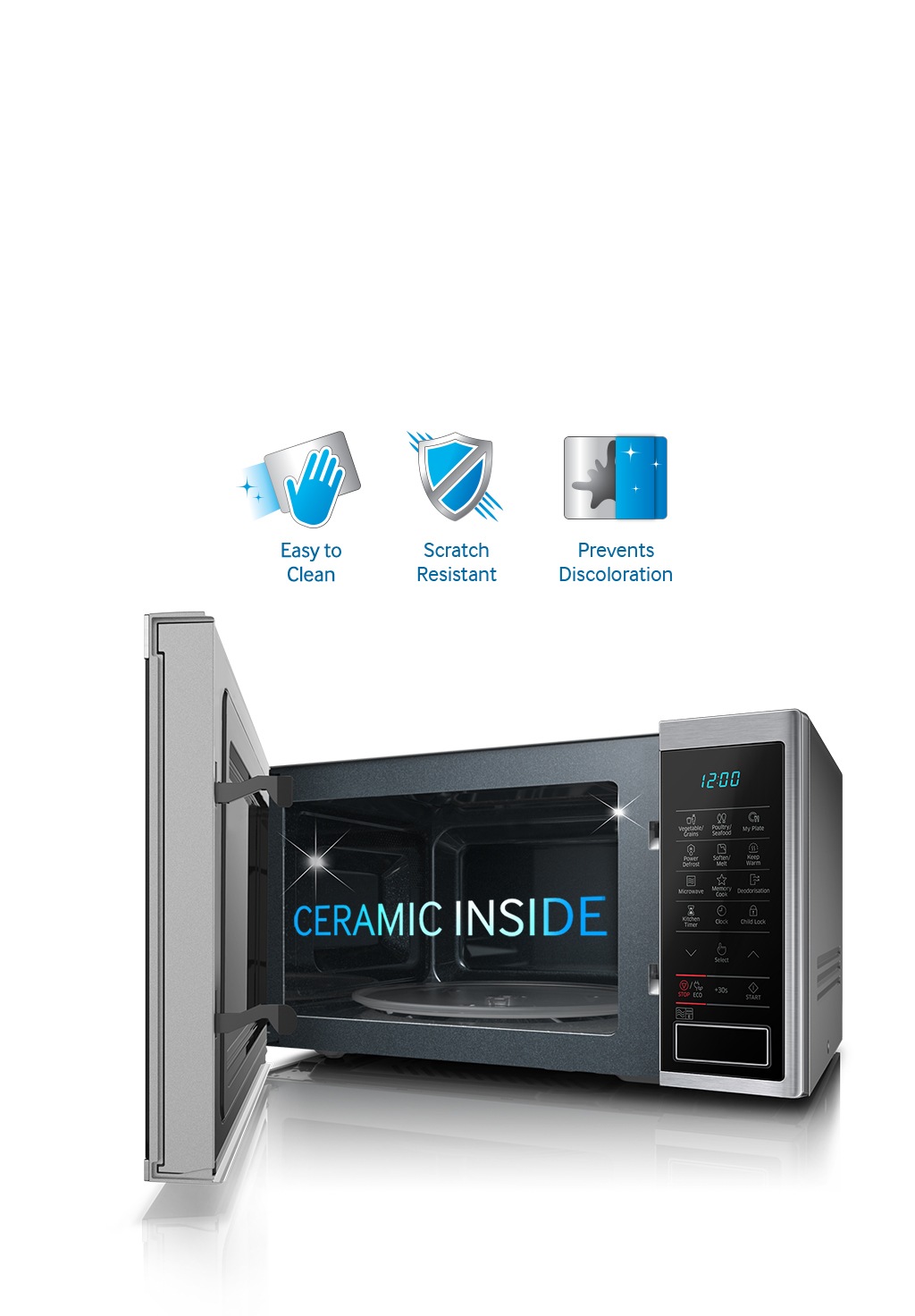 MS6000 Four à microondes de 1.4 Cu.Ft. avec cuisson à capteur