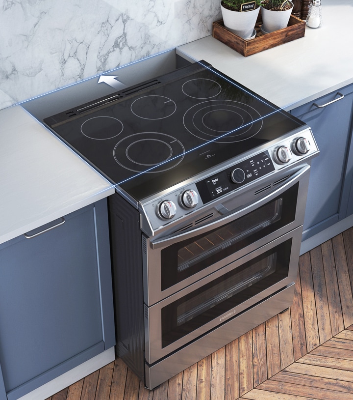 Cuisinière électrique de 6,3 pi³ avec technologie Flex Duo™ et fonction