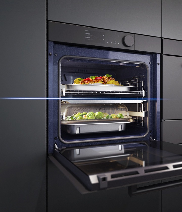 NV8000 Ofen 75L, Dual Cook Steam, onyx black Samsung Schweiz