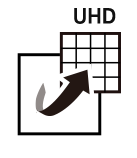 Symbol für UHD Upscaling
